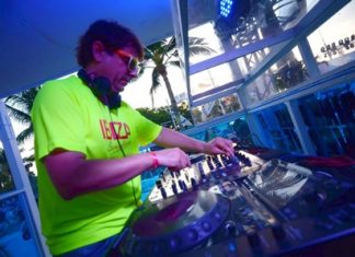 DJ Luis De Villar spins some tunes.